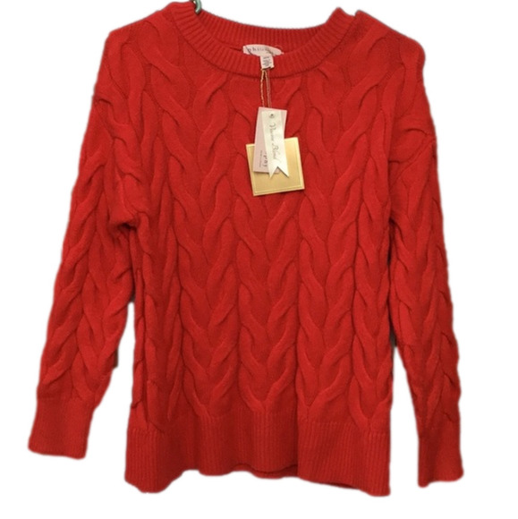 Philosophy cable knit sweater. Women’s size XS/TP. Red apple. NWT - Picture 1 of 11